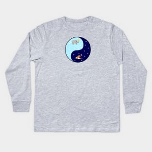 Night and Day Kids Long Sleeve T-Shirt